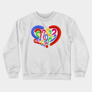 Who is in my heart? Different colors 3 Crewneck Sweatshirt